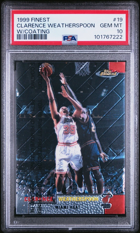 1999 TOPPS FINEST W/COATING #19 CLARENCE WEATHERSPOON PSA 10 - Image 1 of 2