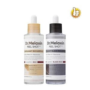 Dr Melaxin Peel Shots Exfoliant Ampoule for Radiant Skin White/Black Rice - Picture 1 of 14