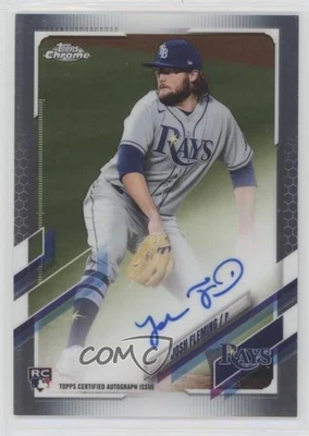 2021 Topps Chrome Rookie Auto Josh Fleming #RA-JF Auto RC - Image 1 of 2