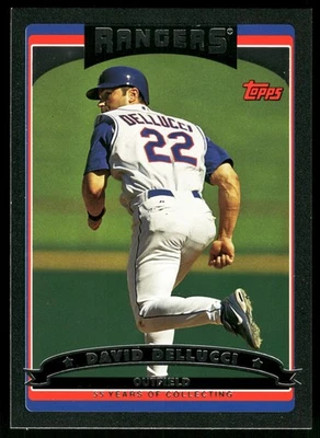 David Dellucci Texas Rangers 2006 Topps Black #402 SN /55 - Image 1 of 2