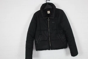 Vans Women's Puffer Jacket Black Long Sleeve Winter Warm Coat Size L - Picture 1 of 9