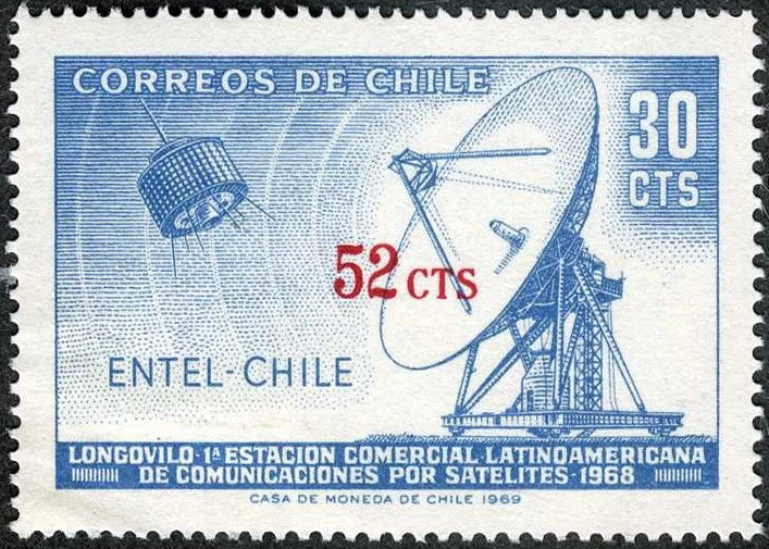 Chile 197) Estación Satélite y Radar Nuevos Valores MNH (SC# 402) Foto 1 de 1