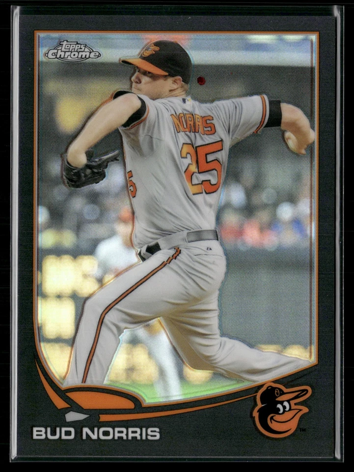 2013 Topps Chrome Update #MB-18 Bud Norris Black #/99 - Image 1 of 2