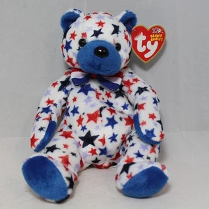 Ty Beanie Baby Blue - MWMT, Bear Patriotic - Imagen 1 de 1