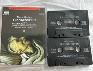 FRANKENSTEIN by MARY SHELLEY (AUDIO CASSETTE) DRAMATISED EX cassettes & Inlay - Picture 1 of 6