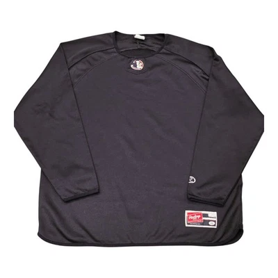 Pullover de béisbol negro vintage para hombre Rawlings Florida State Seminoles talla XL Foto 1 de 2