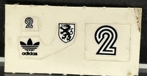 Beipackzettel BPZ - Aufkleberfolie Fußballspieler Nr. 2- Freizeitsportler 1988 - Bild 1 von 1