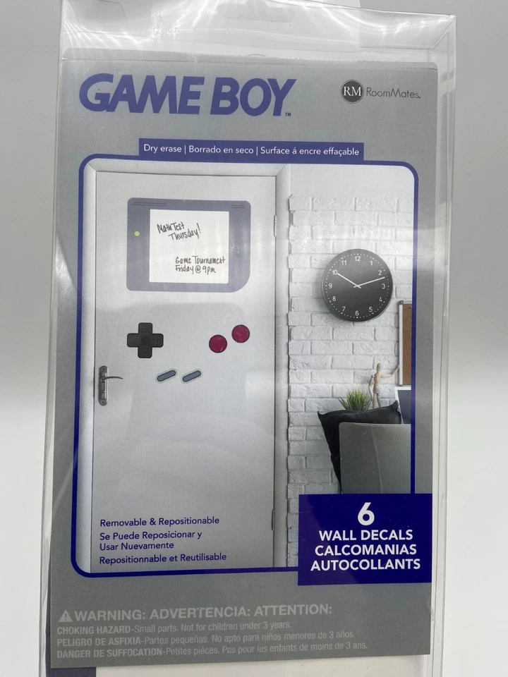 Calcomanías de pared RoomMates RMK3689GM Gameboy borrado en seco pelar y pegar gigantes 1 hoja Foto 1 de 4