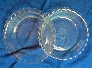 PYREX SET OF PIE PLATES # 206 CLEAR, SCALLOPED EDGE SMALL 6 INCH 022224C - Picture 1 of 10