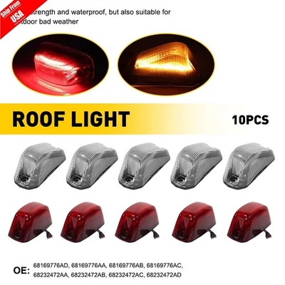 5-10x LED Cab Roof Marker Running Light For 2014-23 Ram ProMaster 1500 2500 3500 Foto 1 de 4