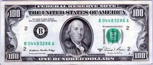 VERY RARE VINTAGE AU-UNC 1981-A $100 Hundred Dollar Bill FRN - 002 - Picture 1 of 2