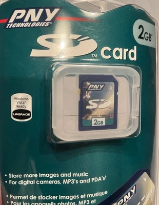 PNY Technologies 2GB SD Card - Factory Sealed - Image 1 of 4