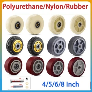 Ruota in poliuretano/nylon/gomma ruote singole resistenti 4/5/6/8 pollici - Foto 1 di 13