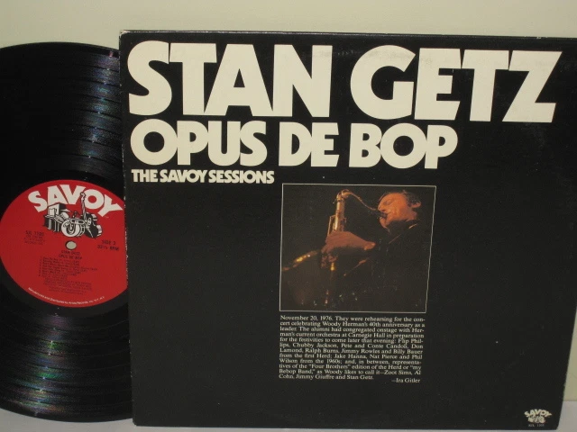STAN GETZ -Opus de Bop~ SAVOY 1105 {nm} 1945-49 w/Jordan, Raney, Manne, Rogers - Image 1 of 1