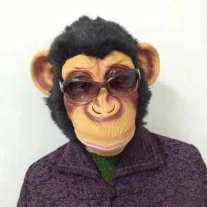 Gruselig Haariger Affe Gorilla Maske Lustiger Kopf Kostüm Cosplay Party - Bild 1 von 6