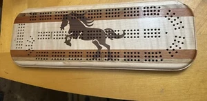 Duluth Woodworks Horse Cribbage Board - Picture 1 of 6