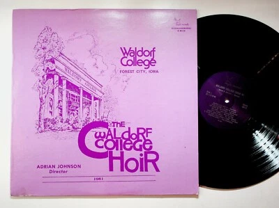 1981 The Waldorf College Choir Forest City Iowa Adrian Johnson Vinyl LP VG+ - Image 1 of 4