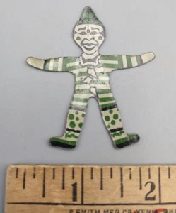 Vintage CRACKER JACK TIN Clown Prize Toy - Picture 1 of 3