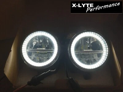 Jaguar X-Type 05-10, Modified full LED Halo Front Fog Spot Light, Plug&play loom - Image 1 of 2