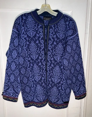 Dale of Norway Wool Cardigan Sweater Casual Collection Blue Size M. d431 - Image 1 of 4