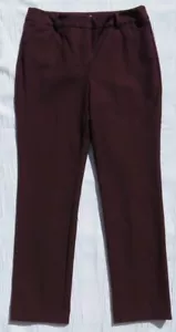 NEU CHICO’S so schlankmachend lila Stretch Baumwolle Sophia gerades Bein Hose 1 US M 8 - Bild 1 von 5