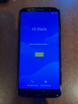 Motorola Moto G6 XT1925DL Cellphone Black 32GB Version - Image 1 of 4