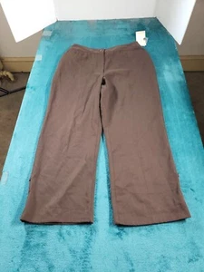 Studio Works Pants Sz 10 Womens Brown Straight Capri Ladies Casual Comfort NWT - Picture 1 of 13