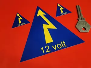 Pegatina de identificación interruptor de corte eléctrico estilo década de 1960 coche de carreras 12 voltios - Imagen 1 de 1