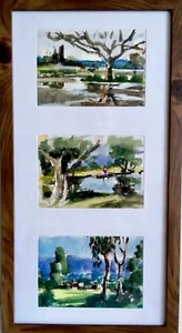 ORIGINAL RARE ART WATERCOLOR PAINTINGS BY MASTER CALIFORNIA ARTIST JAY ANDREWS - Picture 1 of 6