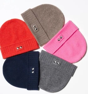 UNIQLO x ANYA HINDMARCH Cashmere knit beanie 5Color Unisex New Japan 473430 - Picture 1 of 3