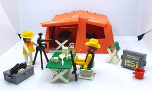 Playmobil Geobra System Serie Safari 3413 Safari Explorers And Tent 1980 - Afbeelding 1 van 5