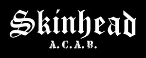 SKINHEAD - AC/AB Patch / Aufnäher NEU Skinhead Oi Oi! Antisocial Working Class - Bild 1 von 1