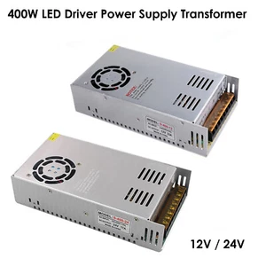 Transformador de fuente de alimentación de controlador LED CA 100-240V a DC12V/24V 400W para tira de LED - Imagen 1 de 10