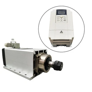 Spindle Motor 3.5KW Square Air Cooled Spindle Motor ER20 Collect 18000RPM 220V - Picture 1 of 24