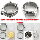 36mm Stainless Steel Watch Case Kit DIY Upgrade for 8200 Movement Spare Parts
