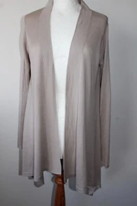 The White Company Open Front Cardigan Silk / Linen Light Beige Size XS - Picture 1 of 9
