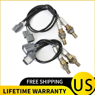4X Sensor de oxígeno delantero + trasero para Acura MDX 2003-2006 3,5 L 2005-2008 Acura RL 3,5 L Foto 1 de 4
