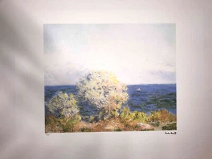 Claude Monet lithograph off set cm 50x70 signature on slab with certificate - Picture 1 of 9