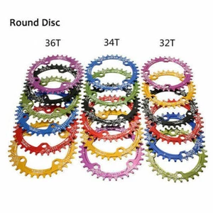 SNAIL BCD 104mm Bike Narrow Wide Round Oval Chainring Ring 32T - 42T Tooth Chain - Picture 1 of 18