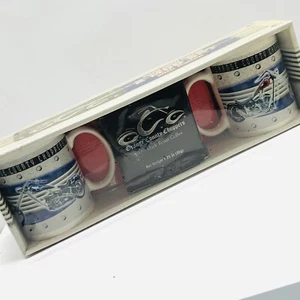 Vintage California Orange Choppers Coffee Cup Mug Set 2005 Collector Gift Pack - Picture 1 of 12