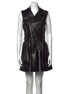 Vestido Rojo Valentino Motociclista Chic Moto Cuero Talla 42 EU/US 6...NUEVO CON ETIQUETAS... $1990 RT Foto 1 de 4