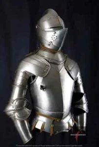 Medieval Armor Gothic Armor Knight Suit Battle Ready Steel Armour Suit Costume - Picture 1 of 8