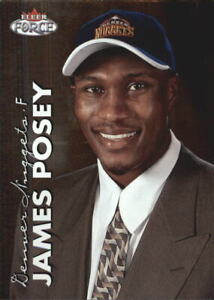 1999-00 Fleer Force Denver Nuggets Ball Card #208 James Posey Rookie /1600