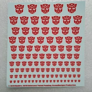 Ozean Cartoon Stil Autobot/Decepticon Logo Wasser Applikation, auf Lager! - Bild 1 von 15