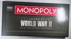 WORLD WAR II 2 MONOPOLY Juego de Mesa - Américas WWII - 100% COMPLETO - Imagen 1 de 4