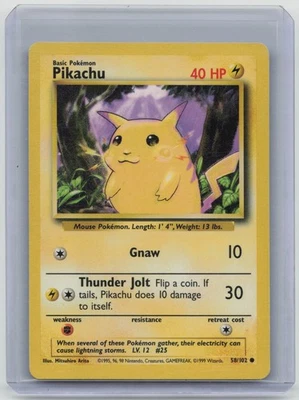 Base Set #058/102 Pikachu - Image 1 of 2