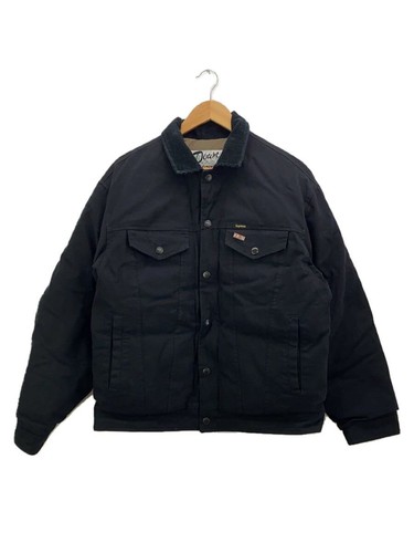 Giacca camionista Supreme × Schott piumino tela nero M usata
