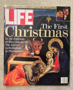 December 1992 THE FIRST CHRISTMAS Life Magazine! Bethlehem Bill Hillary Clinton - Picture 1 of 12
