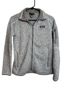 Patagonia Better Sweater Jacket Womens Small Gray Full Zip Fleece Logo Outdoors - Imagen 1 de 11