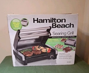 Hamilton Beach Electric Indoor Searing Grill 25361 -Open Box Unused - Picture 1 of 5